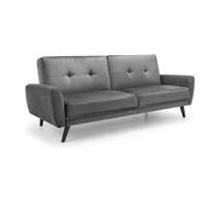 Julian Bowen Monza Velvet Clic Clac Sofa Bed - Grey