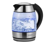 MONZANA® 1.8L 2.2kW Cordless Electric Kettle Stainless Steel Glass Blue LED