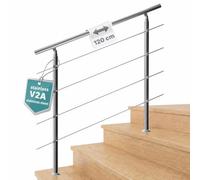 Banister Stainless Steel 4ft 4 Crosspieces