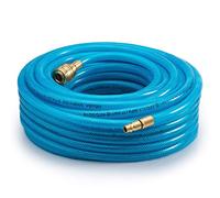 MONZANA® 15m Air Compressor Hose 15 Bar - Pneumatic Air Line Hose with Quick Coupling 1/4', Flexible Reinforced PVC Compressor Hose for Garage Workshop Tools