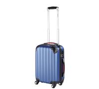 Monzana® 20 Inch Cabin Bag Carry On Bag Suitcase Flight Case, ABS/PC Blue | Lightweight Hard Shell Overhead Luggage Trolley Bags with 360°Spinner Wheels, Built In Lock, EasyJet, Ryanair - 50x34x20cm