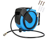 MONZANA® 20 Metre Retractable Air Compressor Hose Reel - 20m Airline for Sand Blasters, Air Compressor Accessories and Tools, Automatic Retractable Hose Reel Wall Mounted