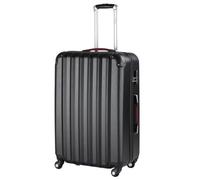 Monzana® 28 Inch Large Suitcase, Checked Luggage Flight Case, ABS/PC Black