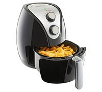 MONZANA® 3.6 Litre Airfryer with Dial Controls | 3.6L Capacity | Adjustable Temperature and Timer Settings | 1500W Hot Air Fryer | Healthy Low Fat Cooking Kitchen Appliance Black