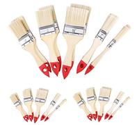 MONZANA® 30 Piece Paint Brush Set Multi Purpose Paint Brushes Natural/Red