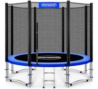 MONZANA® 10ft Trampoline Outdoor Set with Safety Net Ladder Heavy Duty Frame Cover Spring Tool for Kids Adults Garden Fitness Play Equipment Trampoline