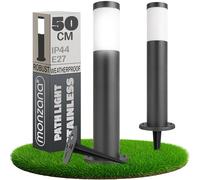 Monzana® 50cm Outdoor Mains Powered Path Driveway Post Light Anthracite