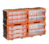 MONZANA® 72 Compartment Multi Drawer Organiser with Adjustable Dividers - 21 Plastic Storage Drawers Multi Tool Box Organiser - Ideal for DIY Tool Bits, Fishing Tackle, Fixings & Accessories