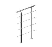 Banister Stainless Steel 80cm 4 Crosspieces