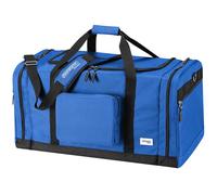 MONZANA® 90L Travel Bag, Holdall Bag Duffel Holdall 70x35x35cm Blue | Lightweight with Removable and Adjustable Shoulder Strap with Shoulder Pad | Front & Side Compartments, Gym Bags, Travel Bags