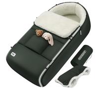 MONZANA® Buggy Pram Liner Footmuff for Stroller with Hand Warmer Grey-Green