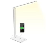 Table Lamp Cataleya White with USB Charging Port
