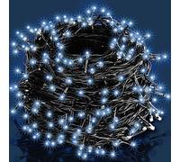 Monzana® Fairy Lights Battery Operated 7m 100 LEDs Light String Cool White | Battery Powered Lights, Outdoor Fairy Light Waterproof with 8 Modes/Timer for Indoor Bedroom Outside Garden Tree Decorations