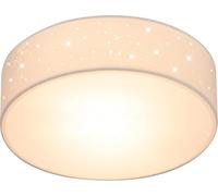 Ceiling Lamp White Fabric Ø38cm Starry Sky