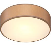Monzana® Flush Ceiling Light, Taupe Fabric 30cm for 1x E27 Bulb Socket
