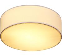 Monzana® Flush Ceiling Light, White Fabric 30cm for 1x E27 Bulb Socket