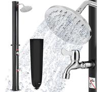 Solar Outdoor Shower Black 20L 7ft