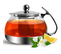 Tea Pot Glass/Stainless Steel 12L with Infuser