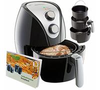 Monzana Hot Air Fryer 3.6L 1500W W/Bread Basket Timer Temperature Control Kitchen Hot Air Oven Healthy Low Fat Cooking