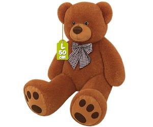 Monzana® L 50cm Brown Teddy Bear | Soft Dense Fur Bow Paws | Christmas Birthday Easter Valentine's Girlfriend Boyfriend Kids Toy Gift | Plush Cuddly Teddies Big Large Giant Child