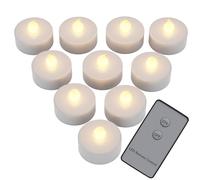 LED Tea Lights 10Pcs Warm White Flickering