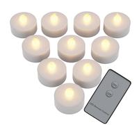 LED Tea Lights 10Pcs Warm White Flickering