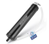 MONZANA® Oil Suction Pump 500ml Volume | 300mm Hose Length | Sturdy Metal | T-Handle | Oil Transfer Hand Pump | Home Workshop Garage Mechanics Liquid Pump | Black