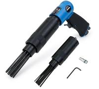 MONZANA® Pneumatic Needle Scaler with Replacement De Scaler Head Attachment | Mechanic Tools, Mechanics Tools, Needle Gun Rust Remover, Air Pneumatic Tool, 4000 RPM to 260 l/min, Rubberised Handle