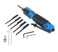 MONZANA® Pneumatic Reciprocating Saw Includes 6 Blades | Compressed Air Powered Tools Sheet Metal Cutter Body Saw | 8,500 RPM | Rubberised Handle | 1/4' Inlet | Adjustable Stop Bracket