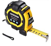 MONZANA® Professional Tape Measure 10m | Adjustable End Hook | Belt Clip | Reel System Lock | Measuring Tape Roll (10m) | Black, Yellow