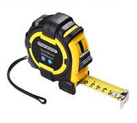 MONZANA® Professional Tape Measure 5m | Adjustable End Hook | Belt Clip | Reel System Lock | Measuring Tape Roll (5m) | Black, Yellow
