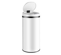 Monzana® Smart Sensor Automatic Touchless 40 Litre Kitchen Bin - Undercounter Waste & Recycling Solution for Home and Kitchen, Stainless Steel Bathroom Bin for Efficient Waste Management | 40L White
