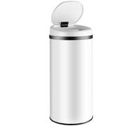 Monzana® Smart Sensor Automatic Touchless 50 Litre Kitchen Bin - Undercounter Waste & Recycling Solution for Home and Kitchen, Stainless Steel Bathroom Bin for Efficient Waste Management | 50L White