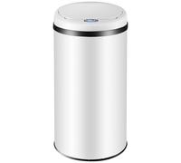 Monzana® Smart Sensor Kitchen Waste Bin 50 Litre | Automatic Motion Sensor | Soft Close Lid | With Waterproof LED Display & Hygienic Contactless Movement Detector | White