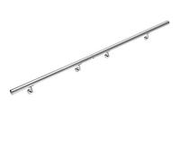 MONZANA® Stainless Steel Handrail V2A Railing Stair Rail | 50 cm - 600 cm Model Selection | Wall Mounted Staircase Hand Rail Kit for Stairs | Indoor Outdoor | 200cm