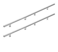 MONZANA® Stainless Steel Handrail V2A Railing Stair Rail | 50 cm - 600 cm Model Selection | Wall Mounted Staircase Hand Rail Kit for Stairs | Indoor Outdoor | 400cm