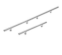 MONZANA® Stainless Steel Handrail V2A Railing Stair Rail | 50 cm - 600 cm Model Selection | Wall Mounted Staircase Hand Rail Kit for Stairs | Indoor Outdoor | 300cm