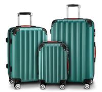 Monzana® Suitcase Set - Green Luggage Sets for Travel - 3 Piece Lightweight