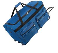 MONZANA® Travel Bag with Trolley Function | Lockable Wheeled Duffel with Ball-Bearing Rollers & Telescopic Handle | 85L Capacity | Dark Blue