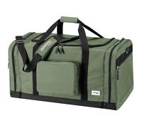 MONZANA® Travel Duffel Bag | 90L | Removable and Adjustable Shoulder Strap with Shoulder Pad | Front & Side Compartments | Sturdy Feet | 70 x 35 x 35cm | Gym Bag, Duffel Bag, Large Holdall Bag | Green