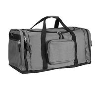MONZANA® Travel Duffel Bag | 90L | Removable and Adjustable Shoulder Strap with Shoulder Pad | Front & Side Compartments | Sturdy Feet | 70 x 35 x 35cm | Gym Bag, Duffel Bag, Large Holdall Bag | Grey
