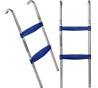 DEUBA® Universal Trampoline Ladder Fits Most Trampolines | 90cm | 2 Steps | Easy Access | UV-Resistant, Hanging Easy Flexible Installation | Plastic Safety Ladder Entry Ladder | 90x33x12cm