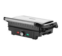 Monzana® XL Contact Grill | 180° Foldable Design | Non-Stick Coating | Stainless Steel Surface | Precision Temperature Control | Powerful 1600W | Versatile Table Grill & Sandwich Maker