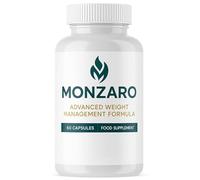 MONZARO Advanced Weight Management Formula - 60 Capsules - Premium Natural Fat Burner & Metabolism Booster - Appetite Suppressant & Energy Support - UK Made Food Supplement