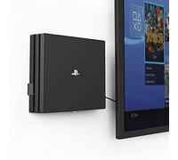 Monzlteck Wall Mount for PS4 pro, Near or Behind TV, Space Saving,Easy to Install