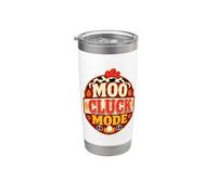 Moo Cluck Mode Farmhouse Rustic Stainless Steel Insulated Tumbler