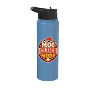 Moo Cluck Mode Farmhouse Rustic Stainless Steel Insulated Water Bottle