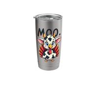 Moo Cow and Turkey Hybrid Funny Mashup Stainless Steel Insulated Tumbler