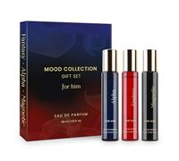 Moo.d Collection Gift Set 3x15ML for Men | Alpha, Fantasy & Magnetic EDP Liquid Perfume | with Vanilla, Benzoin and Cedarwood | Fruity, Woody, Fresh Long Lasting Fragrance Scent