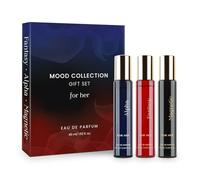 Moo.d Collection Gift Set 3x15ML for Women | Alpha, Fantasy & Magnetic EDP Liquid Perfume | with Pink Pepper, Jasmine and Moss | Fruity, Floral Long Lasting Fragrance Scent